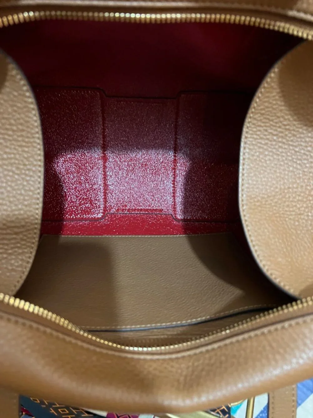 AUTHENTIC TORY BURCH CAMEL BROWN PERRY SATCHEL HANDBAG